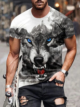 Summer Fashion 3D printed funny animals T-shirt casual shirt personality men's