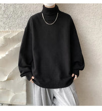 Knitted Warm Sweater Men Turtleneck Sweater Men's Loose Casual Pullovers Autumn Winter New Solid Color Pullovers M-XXXXXXXXL