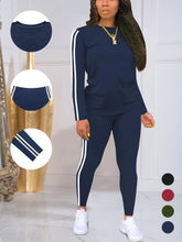 Women's Casual Long Sleeve Fitness Set Slim Fit Two-Piece Suit for Spring/Summer Outings Commuting Suitable for Daily Wear