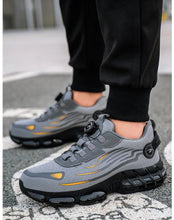 Big Size Men and Women Rotary Buckle Work Safety Shoes Men Air Soft Sole Lightweight Sneakers Protective Fashion Work Shoes