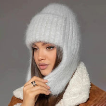 Winter Hat Women Russian Winter Trapper Hat with Ear Flaps - Thick Knitted Ushanka for Cold Weather Military Style Fur Pilot Hat