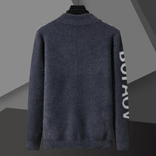 Knit Men 's Cardigan Sweater Coat Men Wool Cotton Sweatercoat Striped Fashion christmas Autumn Knitted Sweater Jacket