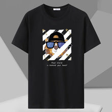 Mens T Shirts Printed Tee Plus Size 110-180kg 5XL 6XL 7XL Black T-shirt Round Neck Short Sleeve Oversized Tops Big Men Clothing