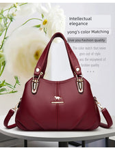 Famous Brand Authentic Handbag Women's 2024 New Arrival Large Capacity Mom Bag for the Middle-Aged Stylish Genuine Leather Shoulder Messenger Bag