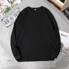 Big Sizes Men Clothes 12XL T Shirt Men Basic 100 Cotton Long Sleeve T-shirt Male Plus Large 10XL Oversized Simples Black Tshirt