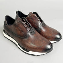 Men's Genuine Leather Comfortable Heightening Casual Shoes Non-Slip Sole Brock Lace Up Sneakers Banquet Walking Men Shoes b17