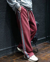 Straight Autumn and Winter Cotton Hip-hop Striped Trousers Male Sports Pants Wide Leg Men's Sweatpants Jogger Big Tall Man Long