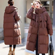 Women's Fall Winter Tops Coat Cotton Coat Long Thickened Bread Clothes Slim Loose Soft Comfortable Trends New Versatile Niche