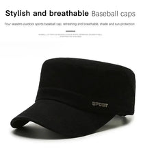 Men'S Military Hat Simple And Versatile Middle-Aged Hats Spring Autumn Casual Flat Cap