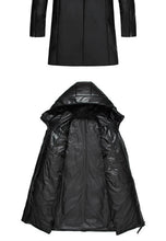 Sheepskin Down Jacket Men Mid Length Korean Slim Fitting Hooded Windbreaker Male Luxury Brand Puffer Jacket Man Winter Down Coat