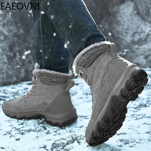 Men's Boots Snow Boot Fashion High Tops Shoes Proof Non-slip