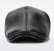 Men's outdoor leather hat winter Berets male warm Ear protection cap 100% genuine leather dad hat wholesale Leisure
