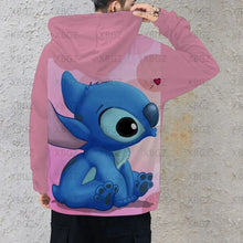 Disney Stitch Sweatshirt Woman/ Men's Sweatshirts Fashion Y2k  Couple Hoodies 3D Print