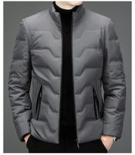 New Men's Lightweight Duck Down Jackets 2025 Autumn Winter Business Casual Warm Puffer Coat Windproof Solid Padded Tops Clothing