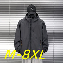 Winter Big Size Men Streetwear Jackets And Coats Hip Hop Harajuku Men's Waterproof Warm Windbreaker Overcoat oversize M-8XL