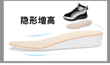 Men Boots Elevator Shoes Hidden Heels Canvas Heightening Shoes