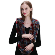 Winter Hats for Woman Fall Cap Warm Natural Fur Hat with Neck Scarves Bonnets Women Knitted Real Rex Rabbit Fur Hat Hooded Scarf