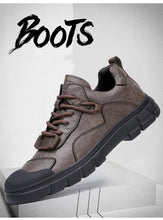 Genuine Leather Sneakers Men's Shoes Outdoor Casual Hiking Shoes Soft Soled Anti-skid Mountaineering Shoes Men Zapatillas Hombre