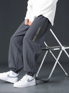 Big Size Men Sweatpants Spring Autumn Casual Baggy Jogger Pants String Banding Solid Color Sportswear Cotton Loose Trousers 8XL