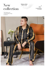 5XL Big Size Pajamas For Men 165KG Spring Summer Ice Silk Satin Cool Pajama Man Set Casual Loose Luxury Print Sleepwear Pijama