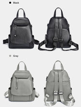 Zency Genuine Leather Women's Fashion Backpack High Quality School Travel Shoulder Bags Satchel Rucksack Multifunctional Pockets