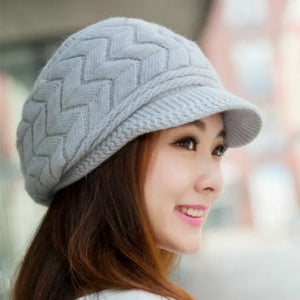 Knitted Women Winter Hats SnapBack Wool