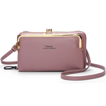 Fashion Women Luxury Leather Single Shoulder Large Capacity Crossbody Mobile Phone Purse