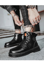 Big Size48 Men Boots Fashion Motorcycle Ankle Boots for Men Waterproof Hiking Boot Winter Chelsea Retro Boots Comfy Botas Hombre