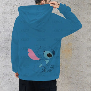 Disney Stitch Sweatshirt Woman/ Men's Sweatshirts Fashion Y2k  Couple Hoodies 3D Print