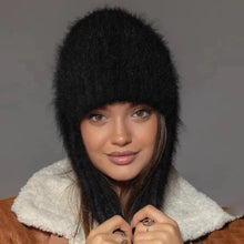 Winter Hat Women Russian Winter Trapper Hat with Ear Flaps - Thick Knitted Ushanka for Cold Weather Military Style Fur Pilot Hat