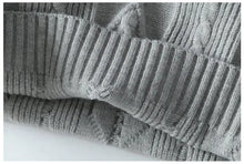 Men's Kintted Long Sleeved Sweater Men Solid Color Sweater Autumn/winter Soft Warm Comfortable Top Thick Warm Wool Pullovers