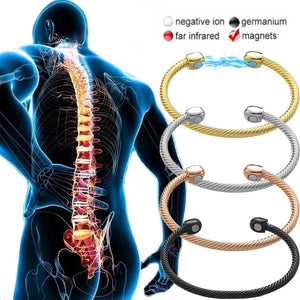 Men Women Therapeutic Energy Healing Magnetic Bracelet  Arthritis Pain Relief