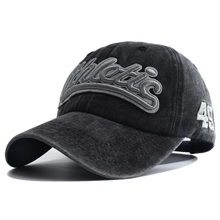 Athletic Letter Embroidery Baseball Cap Retro Washed Cotton Peaked Hat Hip Hop Trucker Dad Caps Fashion Sun Hats for Women Men