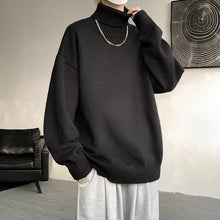 Knitted Warm Sweater Men Turtleneck Sweater Men's Loose Casual Pullovers Autumn Winter New Solid Color Pullovers M-XXXXXXXXL