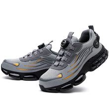 Big Size Men and Women Rotary Buckle Work Safety Shoes Men Air Soft Sole Lightweight Sneakers Protective Fashion Work Shoes