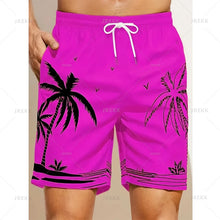 Summer Hawaiian 3D Printed Palm Trees Beach Shorts For Men & Women