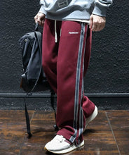 Straight Autumn and Winter Cotton Hip-hop Striped Trousers Male Sports Pants Wide Leg Men's Sweatpants Jogger Big Tall Man Long