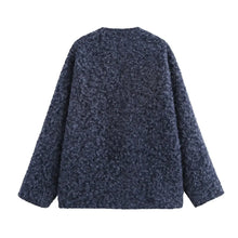 Women Wool & Blends Coats Winter New Street Fashion Four Color Lace-Up V-Neck Woolen Coat Jackets for Women Tops