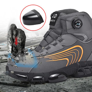 Steel Toe Cap Shoes For Men Work Boots Puncture-Proof Work Safety Shoes Protective Working Shoes Male Footwear Security Sneakers