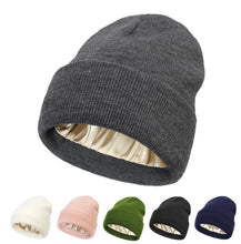 Winter Hat For Women Silk Satin Lined Beanies Chunky Caps Men Warm Fashion Women Bonnet Skullies Caps Male Female Balaclava Hats