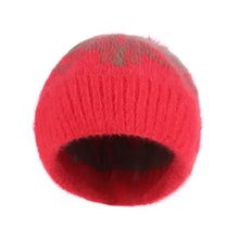 Winter Hat for Women Warm Plus Velvet Thickened Imitation Mink Wool Hat Outdoor Ski Hat Snowflake Knit Hat Keep Warm