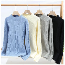 Men's Kintted Long Sleeved Sweater Men Solid Color Sweater Autumn/winter Soft Warm Comfortable Top Thick Warm Wool Pullovers