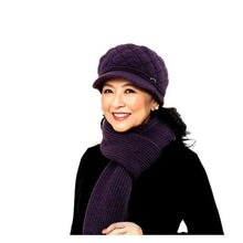 Winter Hat for Women Scarf Beanie Fleece Lined Ear Flap Thermal Knitted Berette Unisex Cold Weather Outdoor Mother Elderly