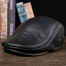 Winter Berets male warm Ear protection cap Men's outdoor leather hat