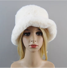 2025 New Style Fake Rabbit Fur Hats Super Soft Women Winter Hat Cotton Lining Warm Russian Fashion Ski Beanies Plush Solid Color