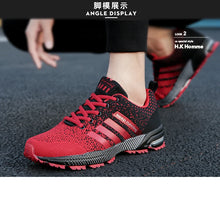 Men's and women's flats fashion casual sneakers plus size breathable fitness running shoes