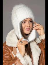 Winter Hat Women Russian Winter Trapper Hat with Ear Flaps - Thick Knitted Ushanka for Cold Weather Military Style Fur Pilot Hat