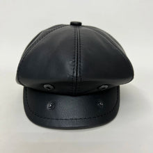 New Men's Cowhide cap Real Leather Earflap Caps Men Real Cowhide Leather Caps Male Fall Winter Genuine Real Cow Leather Baseball