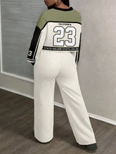 California 23 Two Piece Set Women's Streetwear Crop Top & Wide Leg Pants Fall Winter