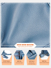 Zency Genuine Leather Women's Fashion Backpack High Quality School Travel Shoulder Bags Satchel Rucksack Multifunctional Pockets